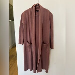 Max Sport Dusty Rose Long Cardigan Duster